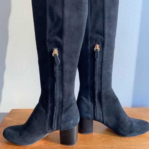 Dvf Luzzi Over the Knee Suede Black Fall Winter Boots - Picture 9 of 16